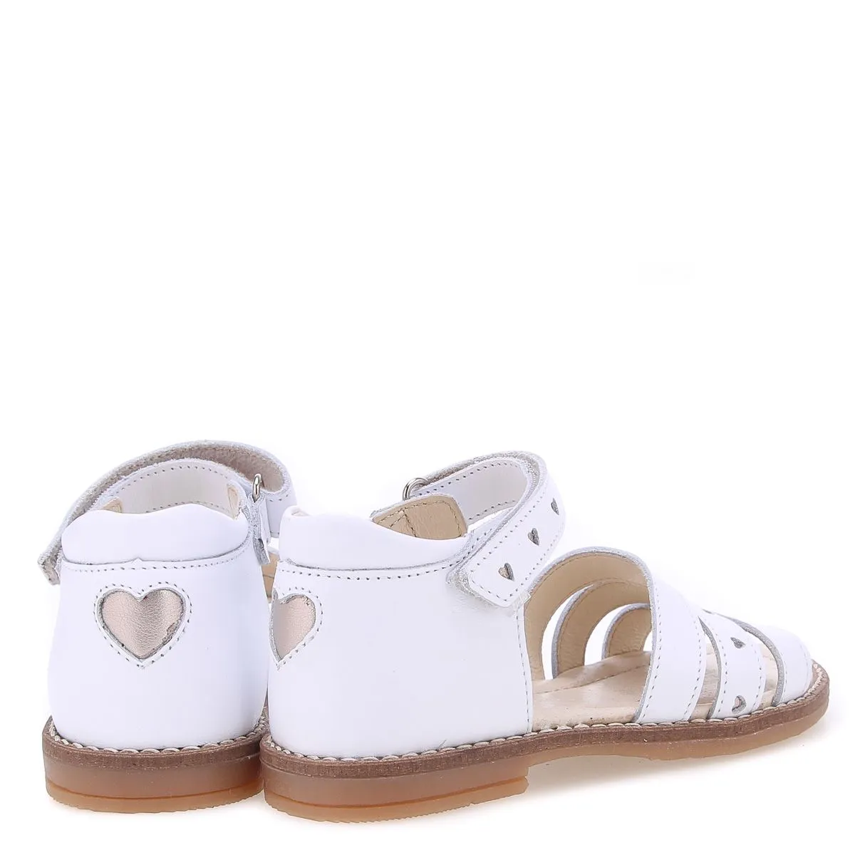 (2715-4) Emel white sandals