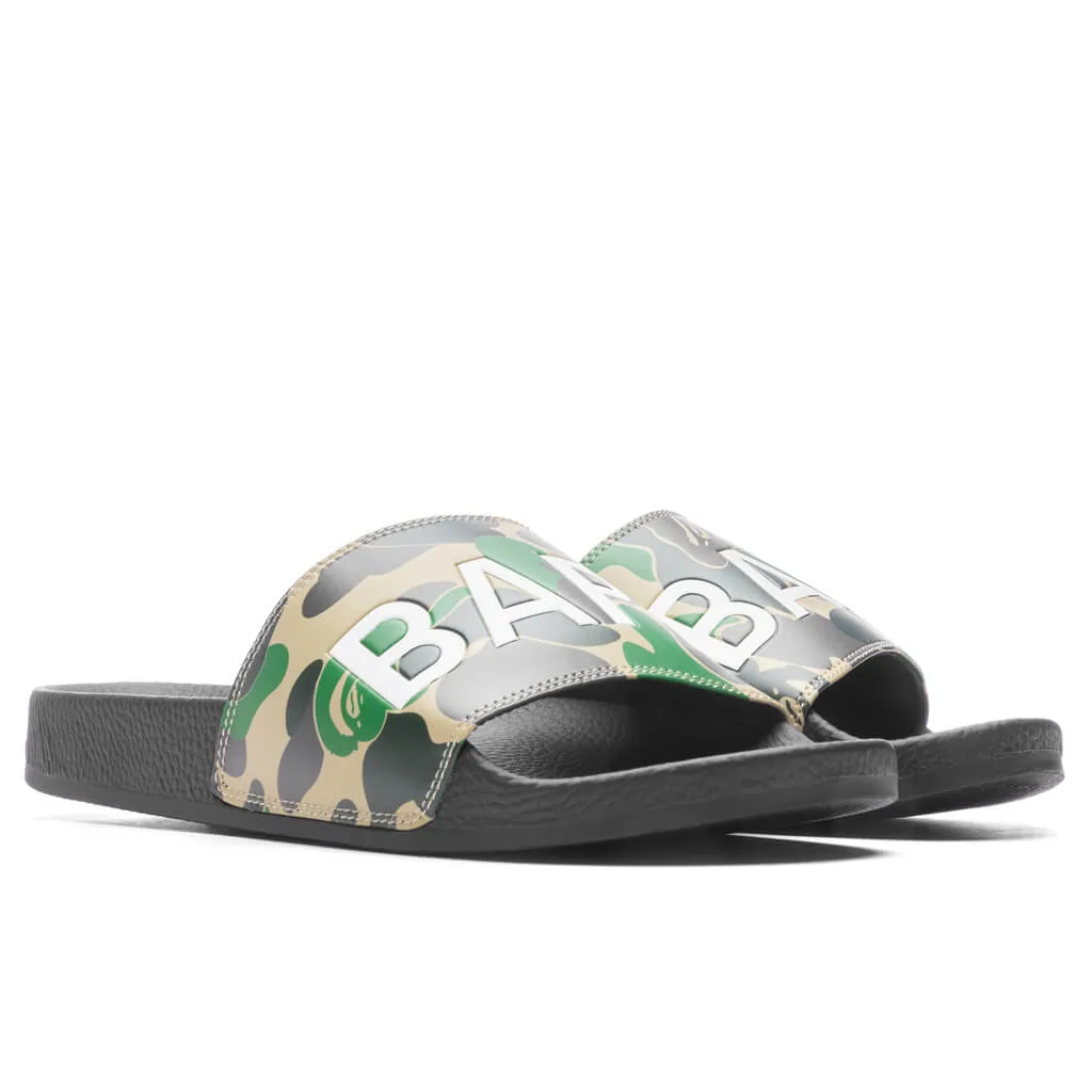 Abc Camo Slide Sandals  - Green