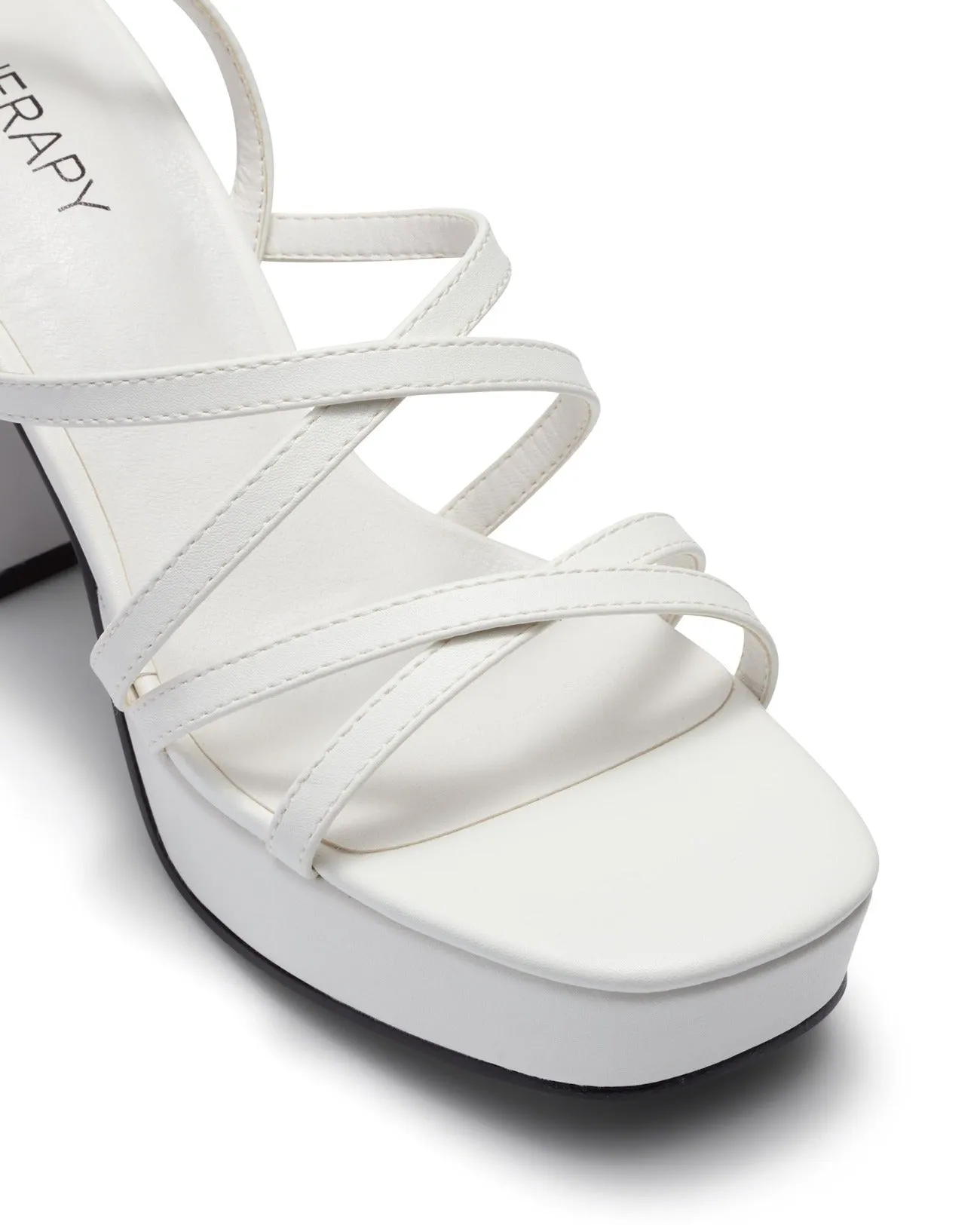 Ada Platform Heel White