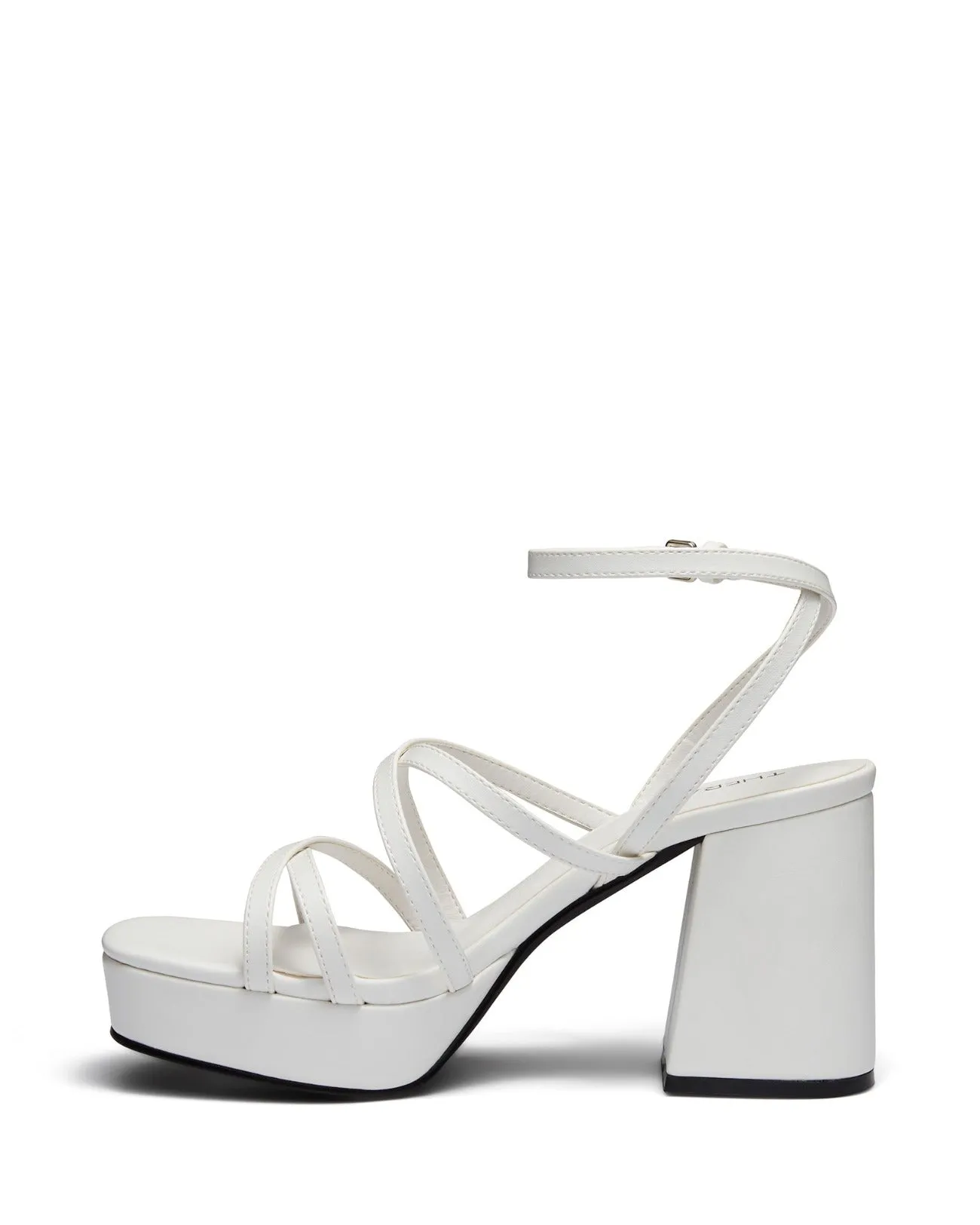 Ada Platform Heel White