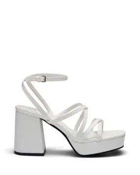 Ada Platform Heel White