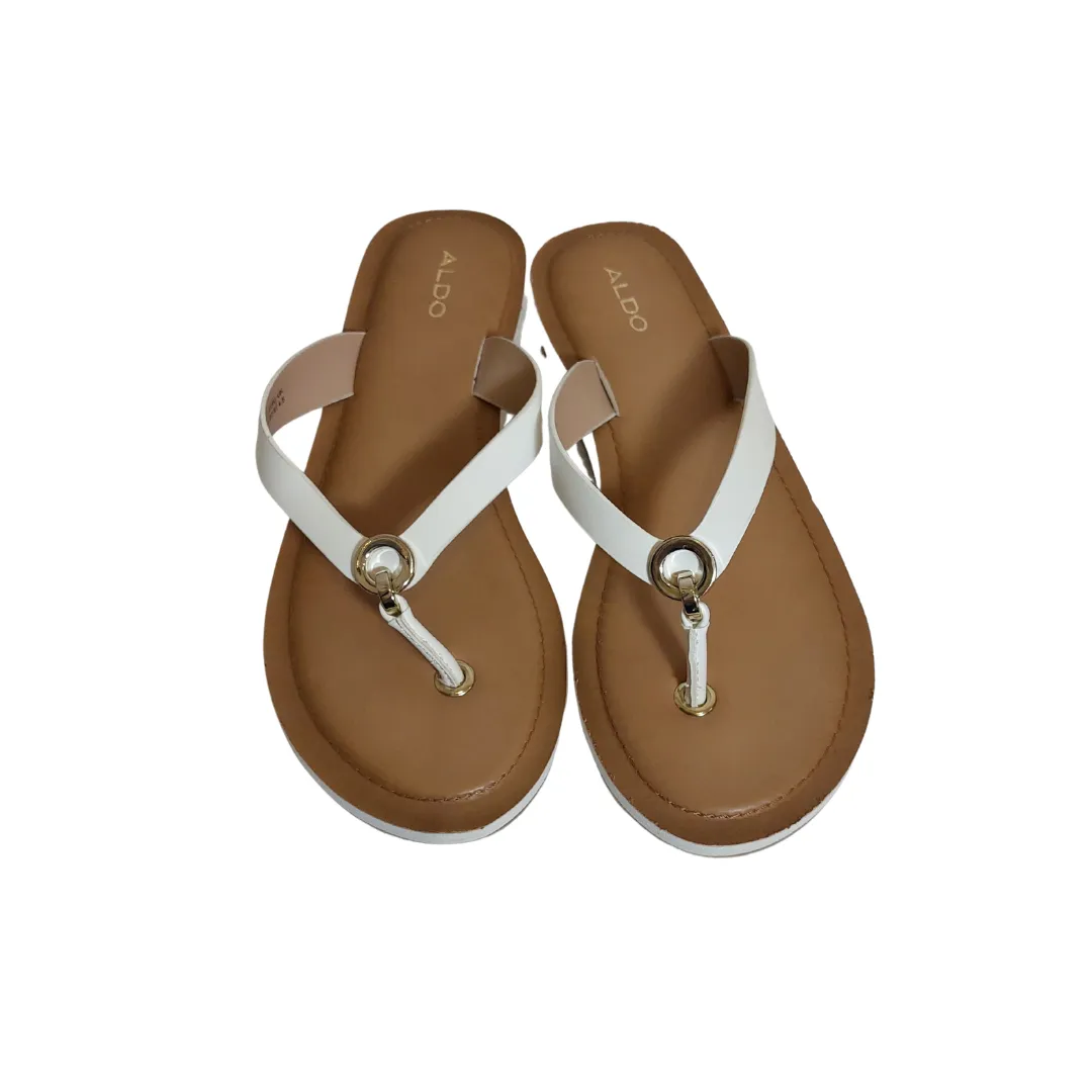 ALDO White 'GALALELIAN' Sandals | Brand New |