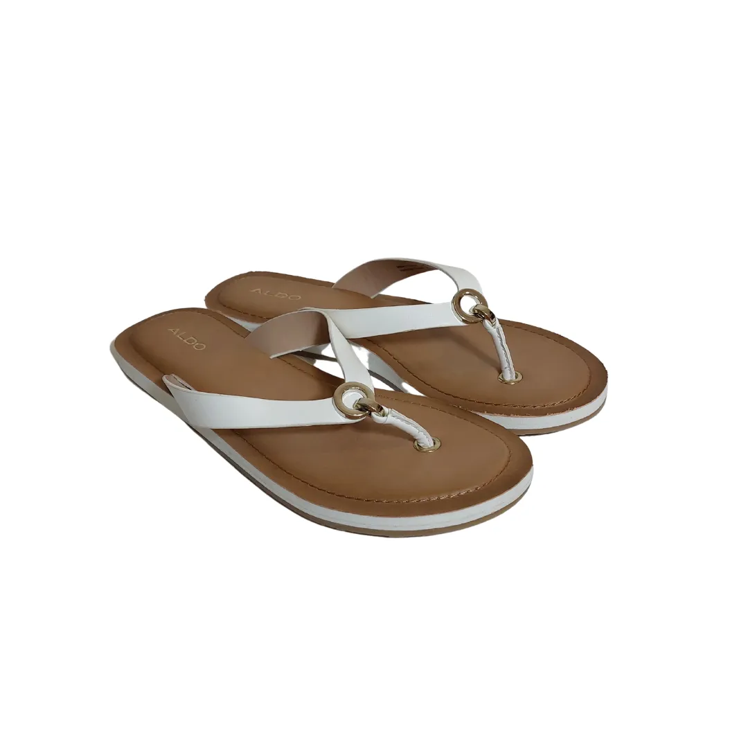 ALDO White 'GALALELIAN' Sandals | Brand New |