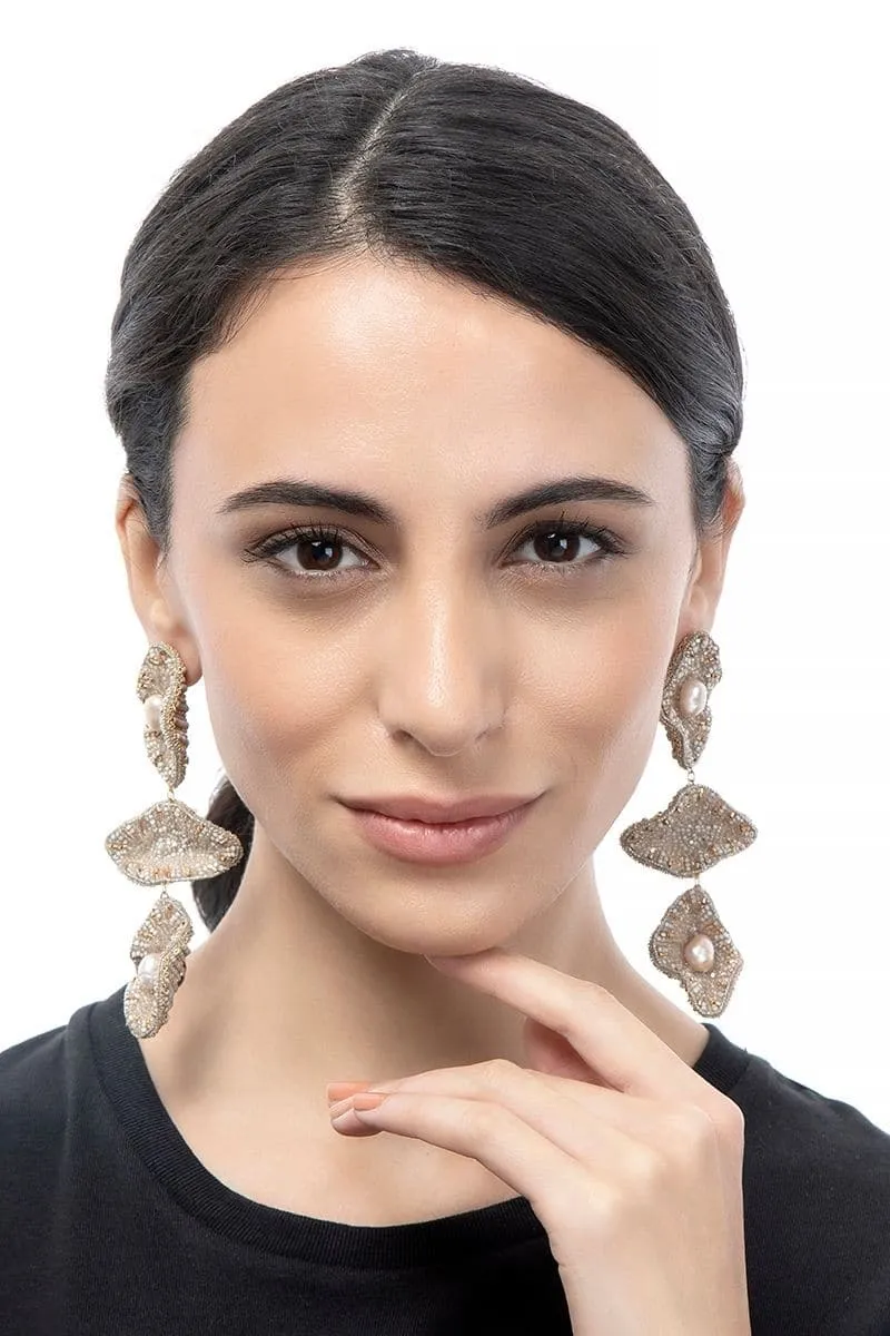 APHRODITE BEIGE EARRINGS