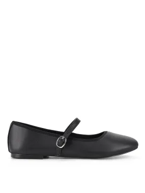 Bailey Flats - Black Leather