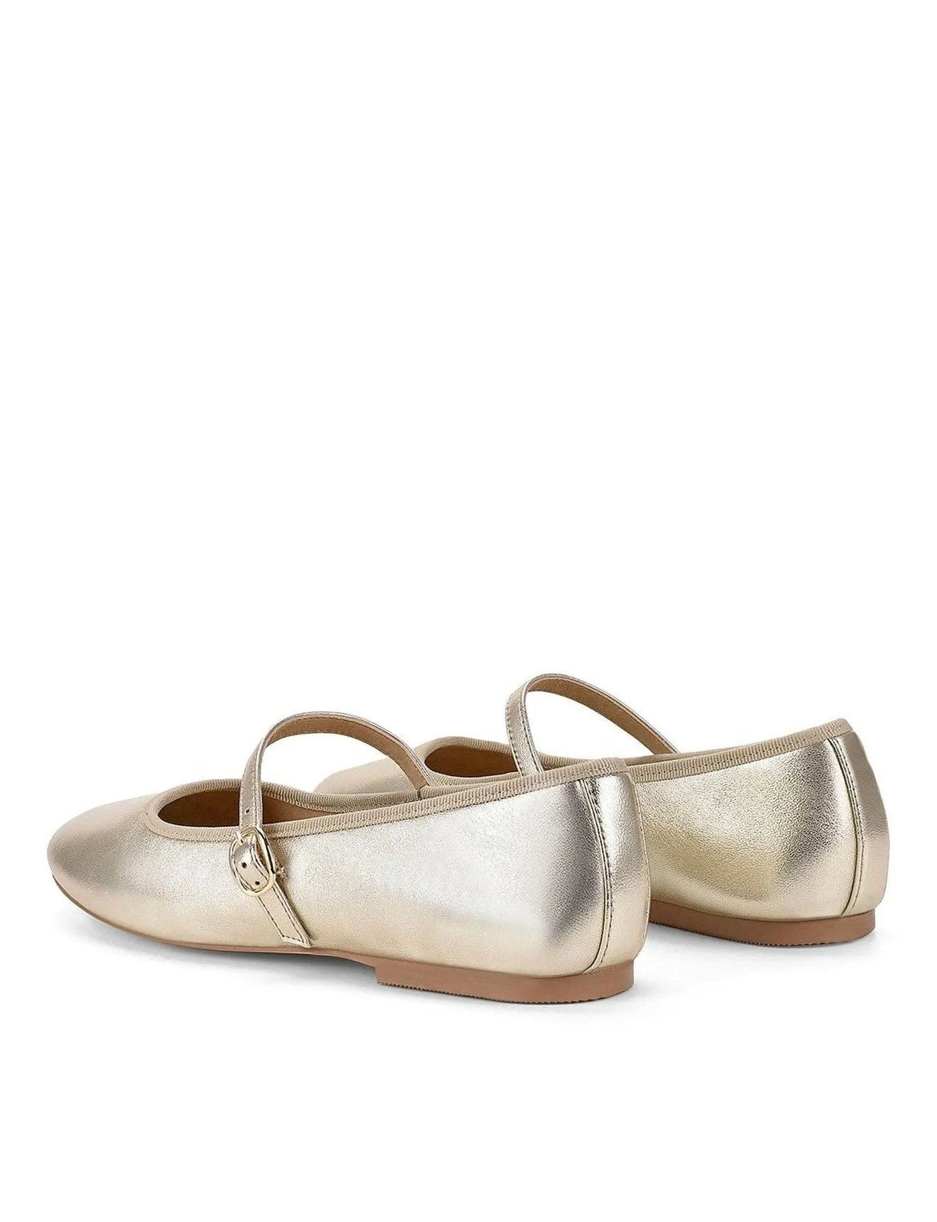 Bailey Flats - Gold Leather