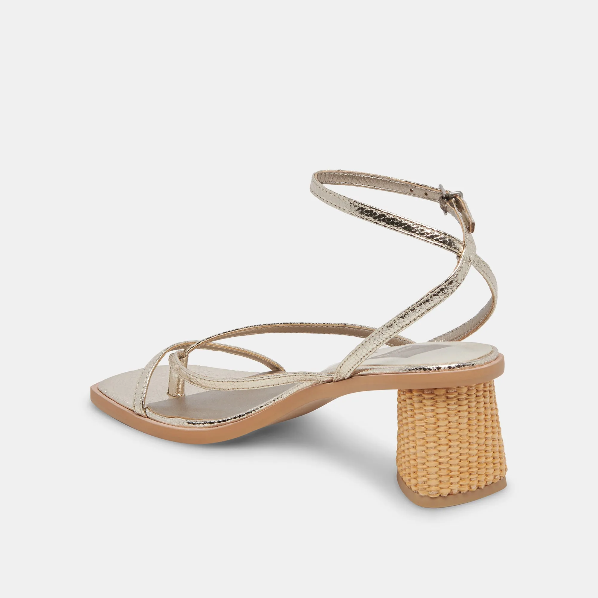 BANITA SANDALS LIGHT GOLD CRACKLED STELLA