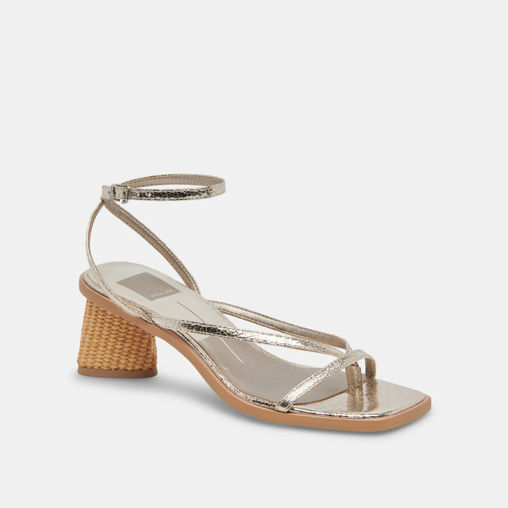 BANITA SANDALS LIGHT GOLD CRACKLED STELLA