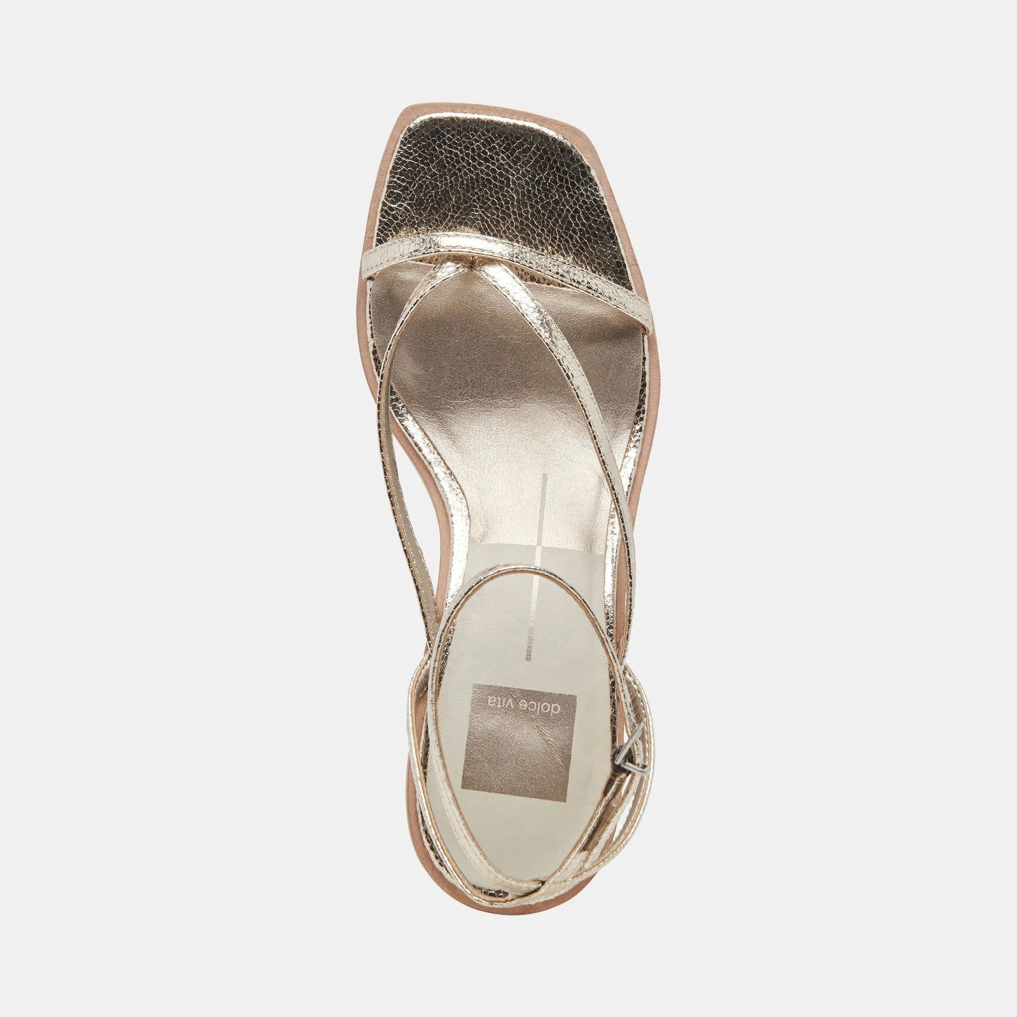 BANITA SANDALS LIGHT GOLD CRACKLED STELLA