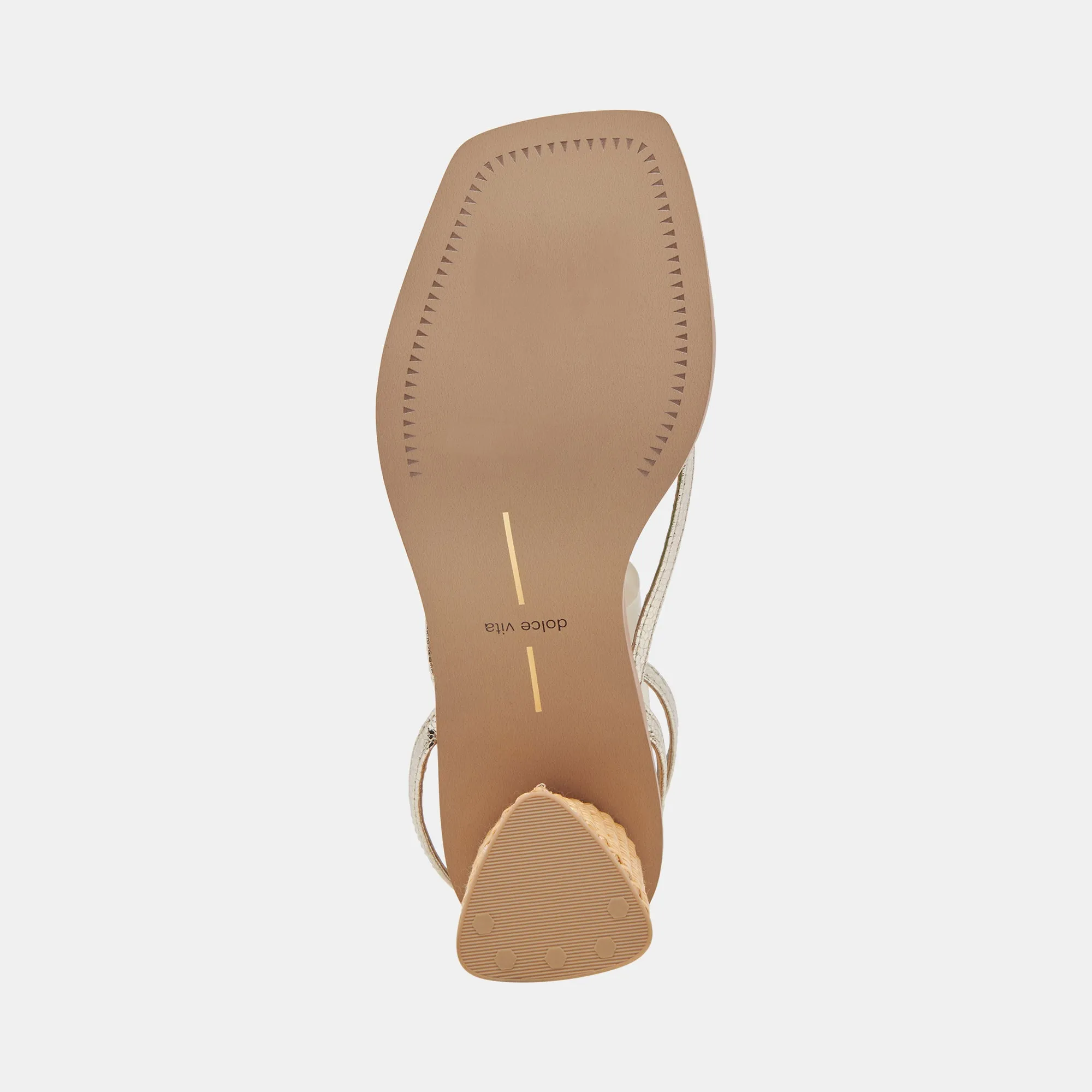 BANITA SANDALS LIGHT GOLD CRACKLED STELLA