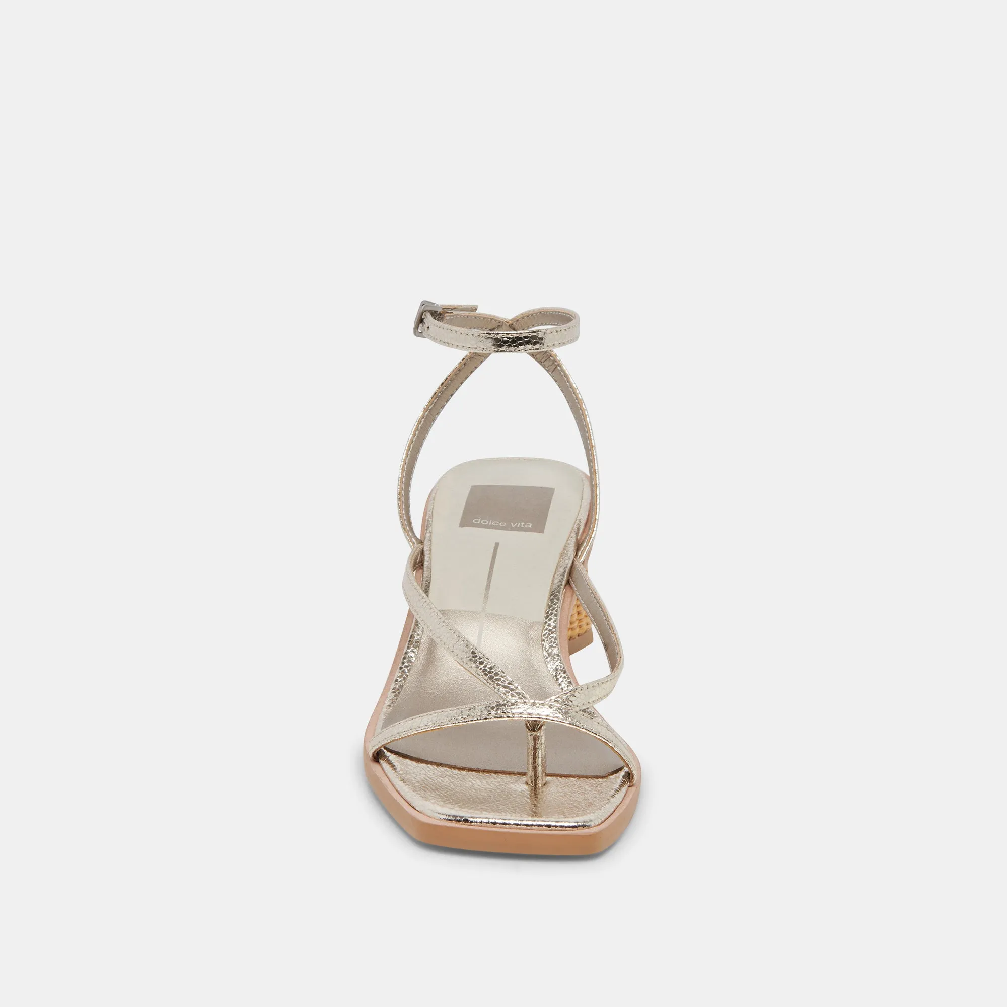 BANITA SANDALS LIGHT GOLD CRACKLED STELLA