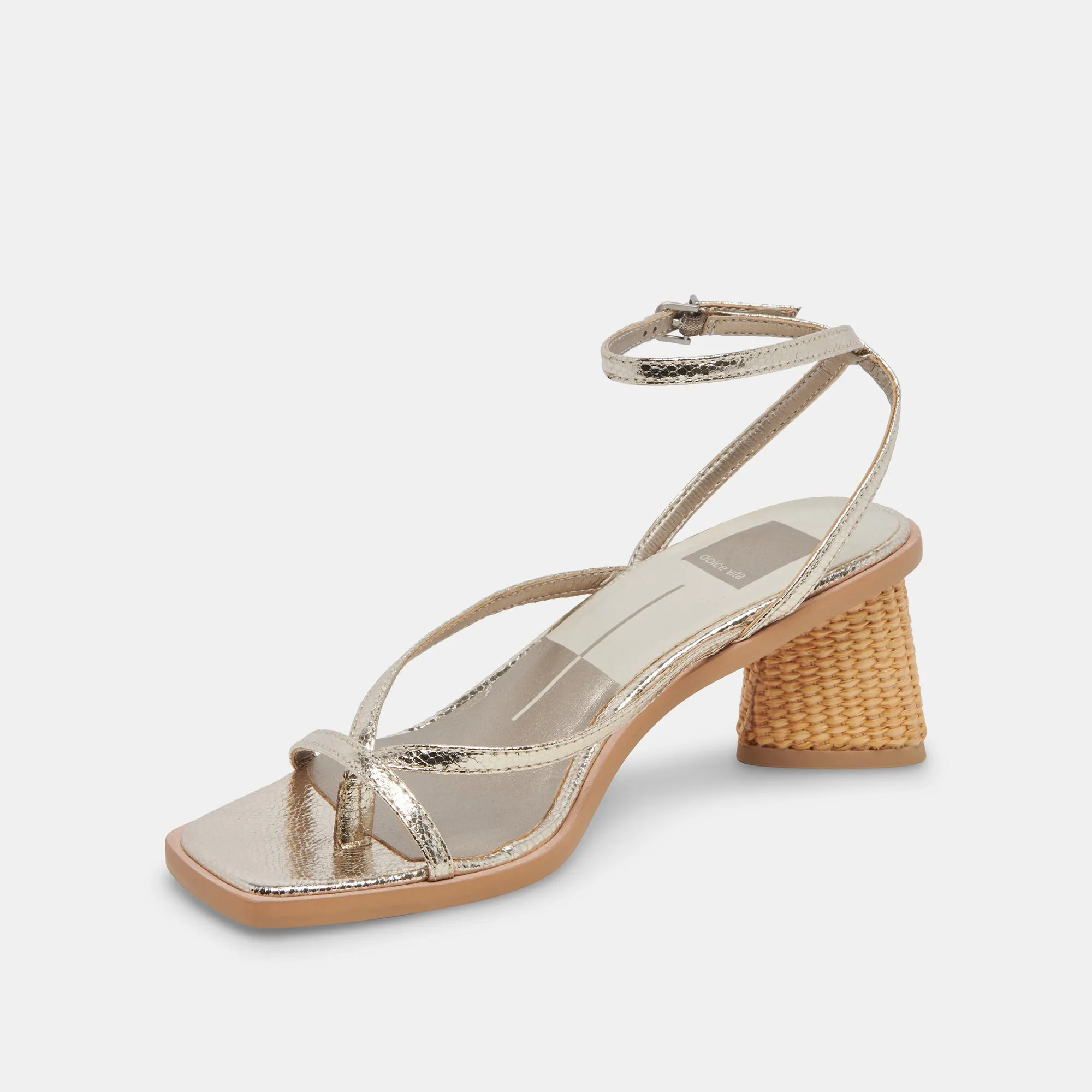 BANITA SANDALS LIGHT GOLD CRACKLED STELLA