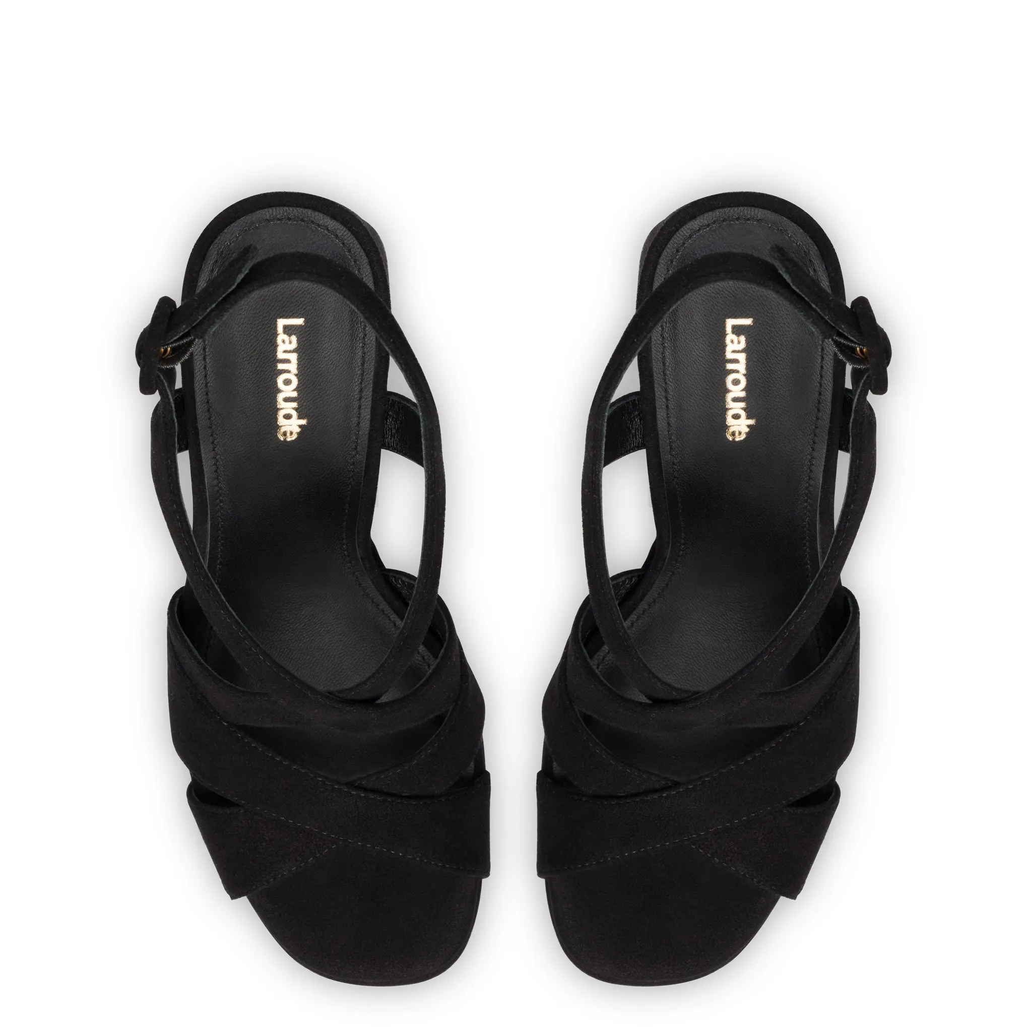 Bee Sandal In Black Suede