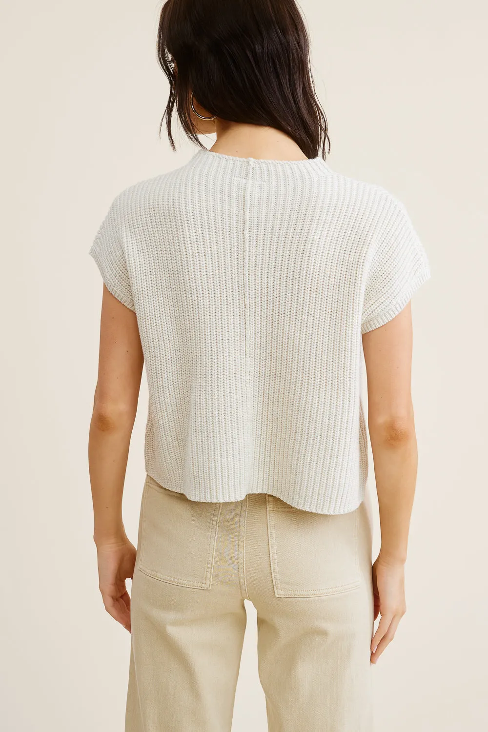 Beige Knit Top