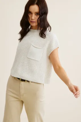 Beige Knit Top