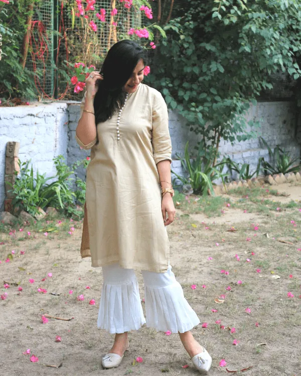 Beige Pearl Kurta