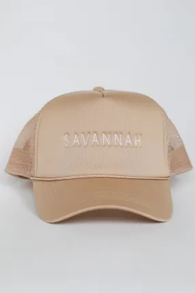 Beige Savannah Trucker Hat