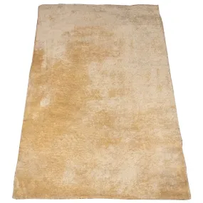 Beige Shag Cotton Rug, 7'11" L  x 4' 11" W