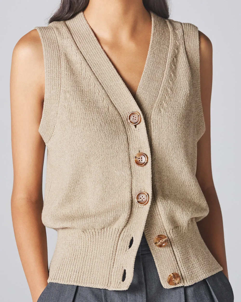 Beige Sora Vest