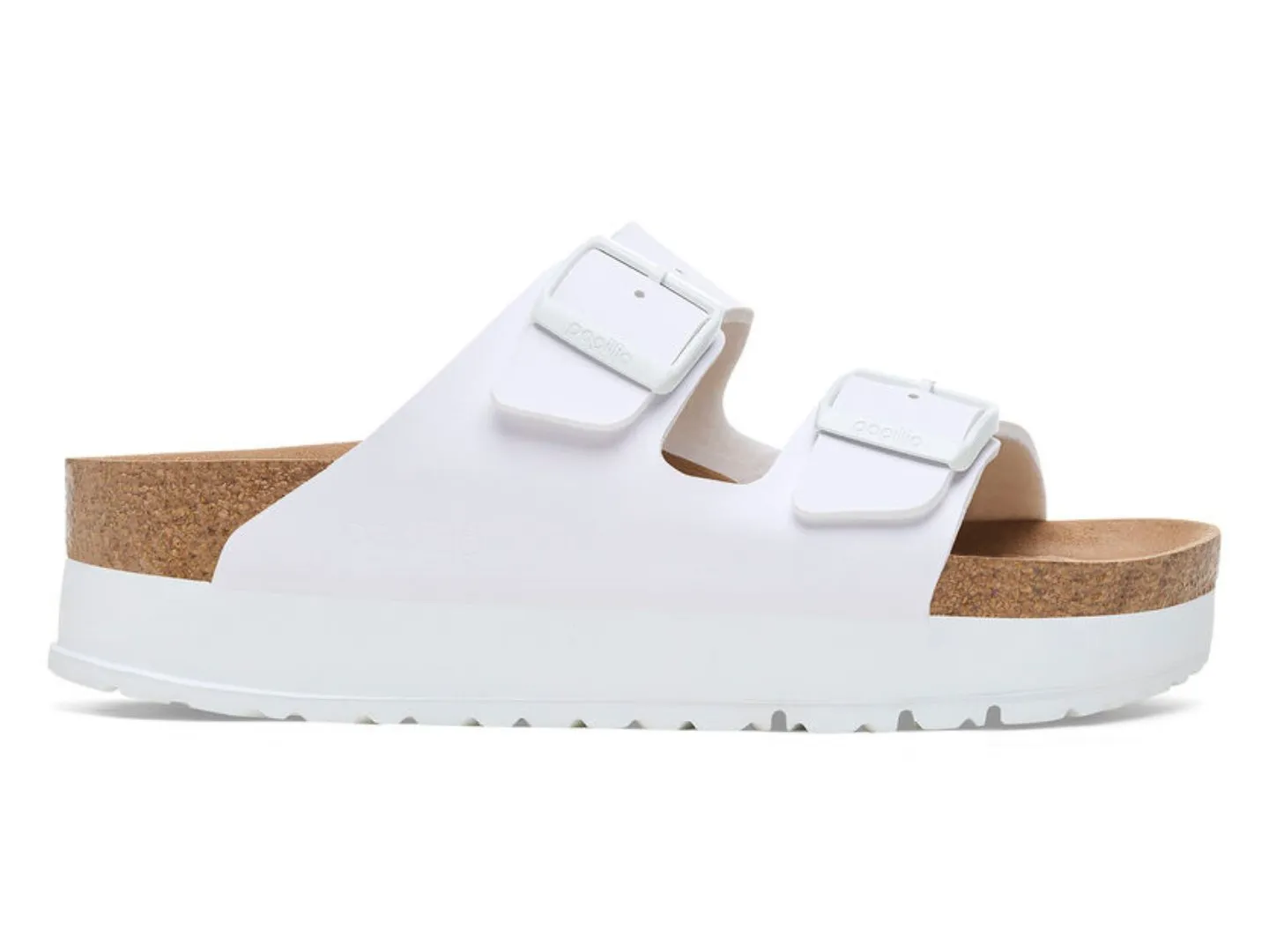 Birkenstock: Arizona Flex Platform in White