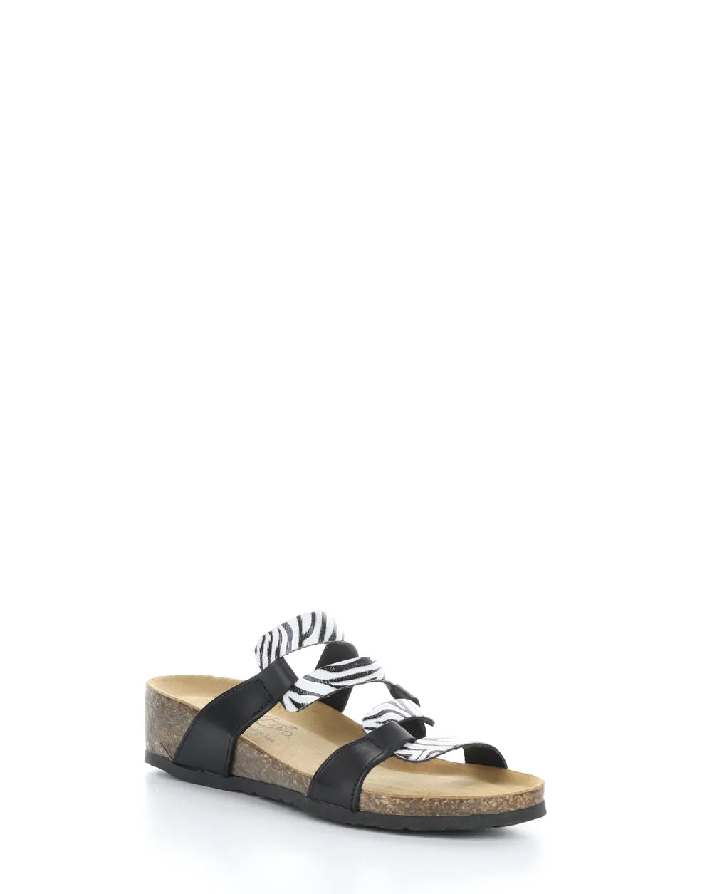 Bos & Co Luzzi Sandal | Zebra   Platinum