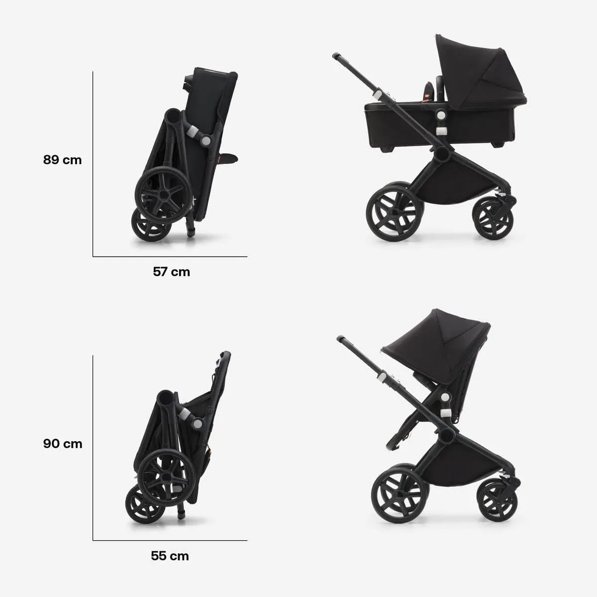 Bugaboo Fox Cub Essential Bundle - Black/Desert Beige/Desert Beige