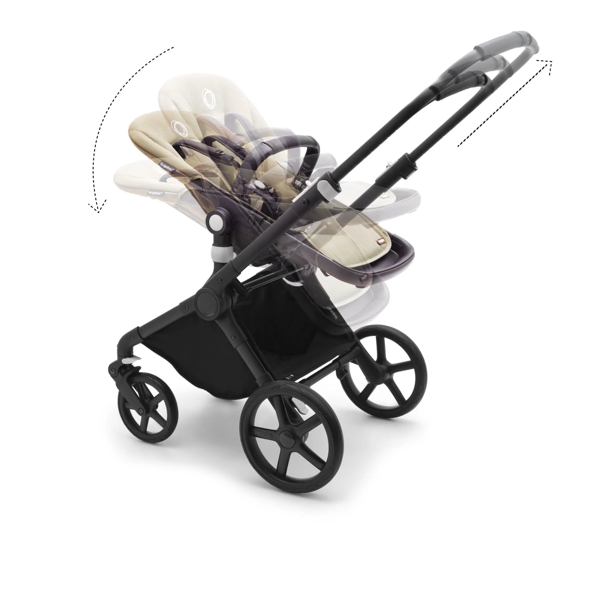 Bugaboo Fox Cub Essential Bundle - Black/Desert Beige/Desert Beige