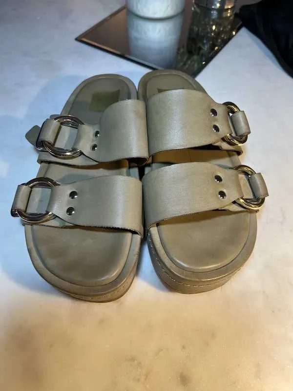 CICI SANDALS KHAKI STELLA - re:vita