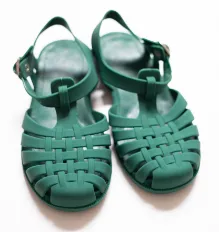 Classical Jelly Sandals Myrtle Green