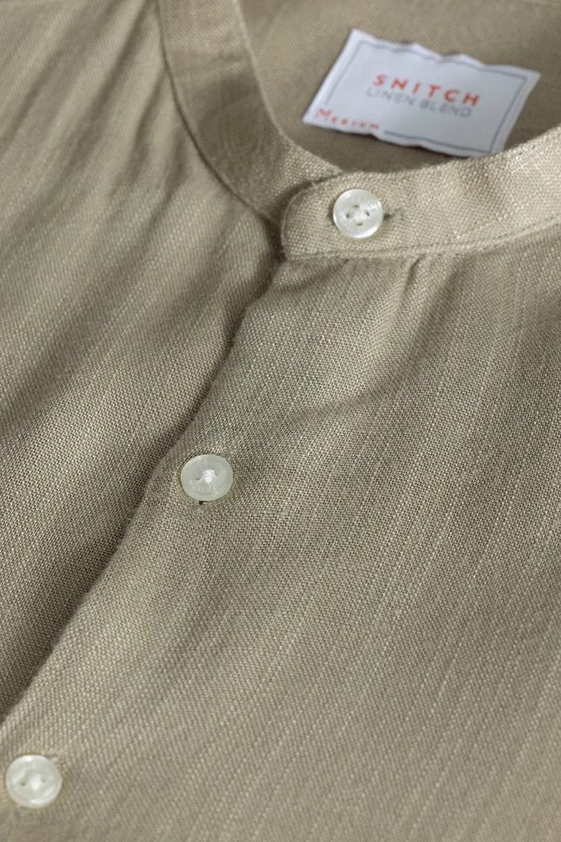 Coastal Linen Beige Shirt