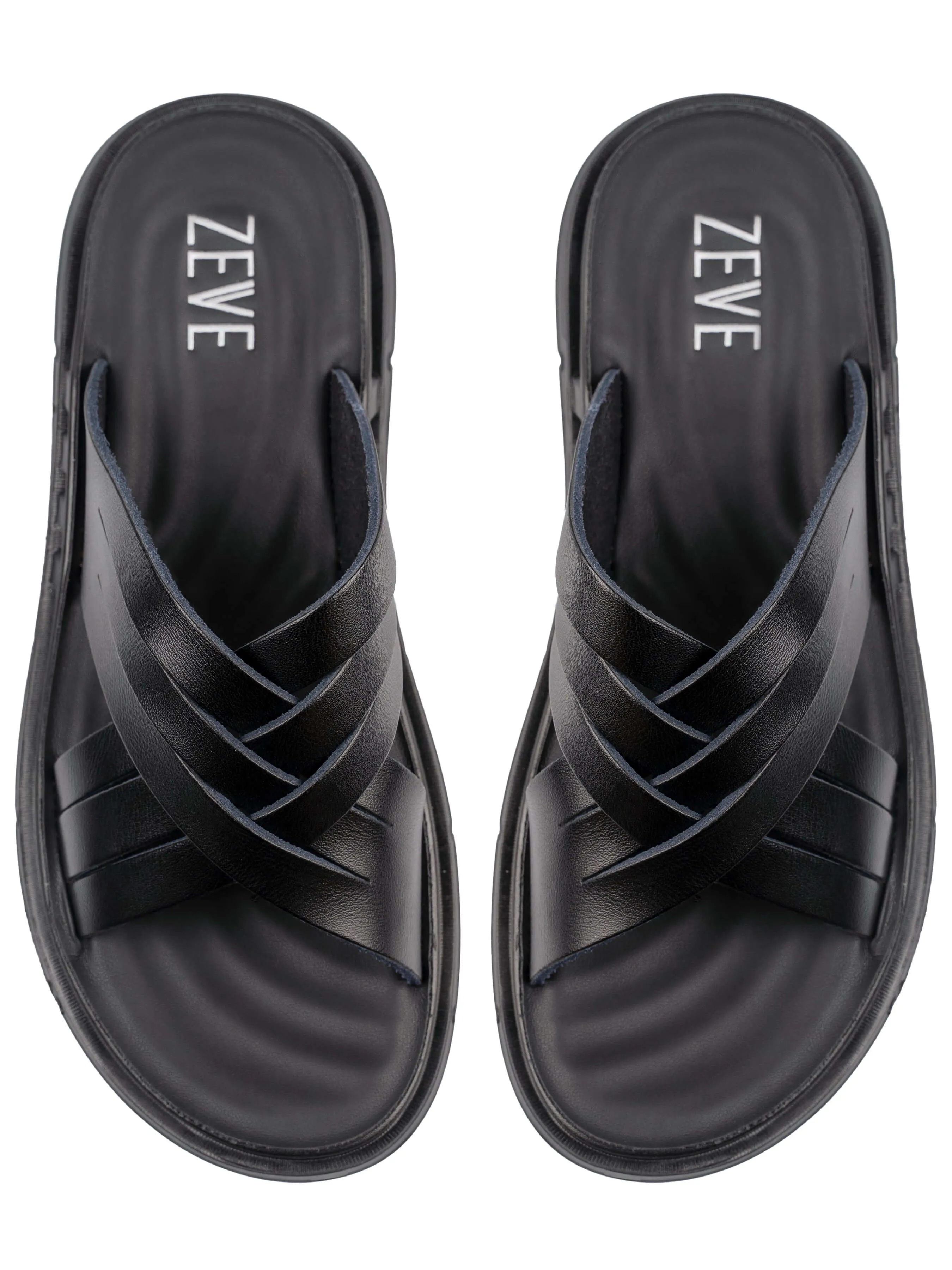 Cyro Sandal - Black Leather