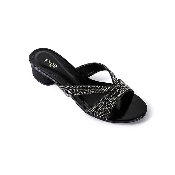 Diamante Low Heel Sandal BB 03