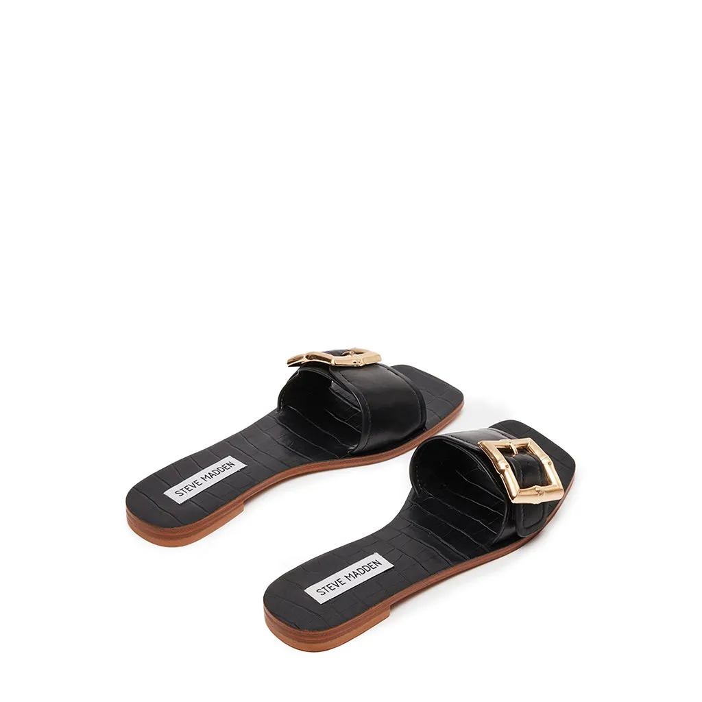 Farrah Sandals BLACK LEATHER