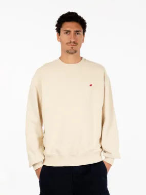 Felpa crewneck beige