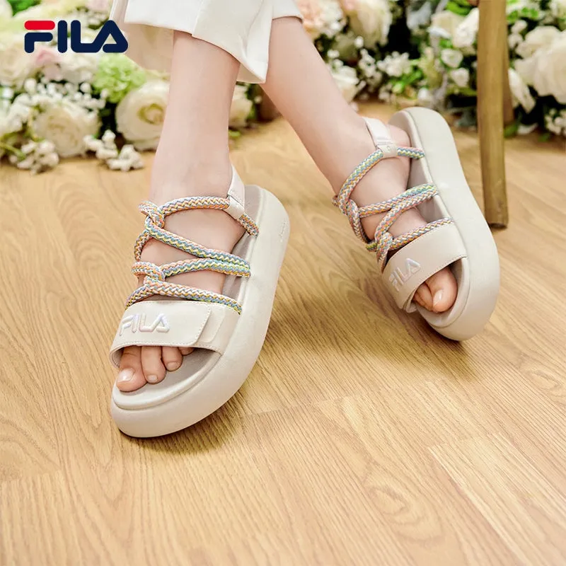 FILA CORE Women's CHURRO FASHION MODERNO Sandals (Cream/White)