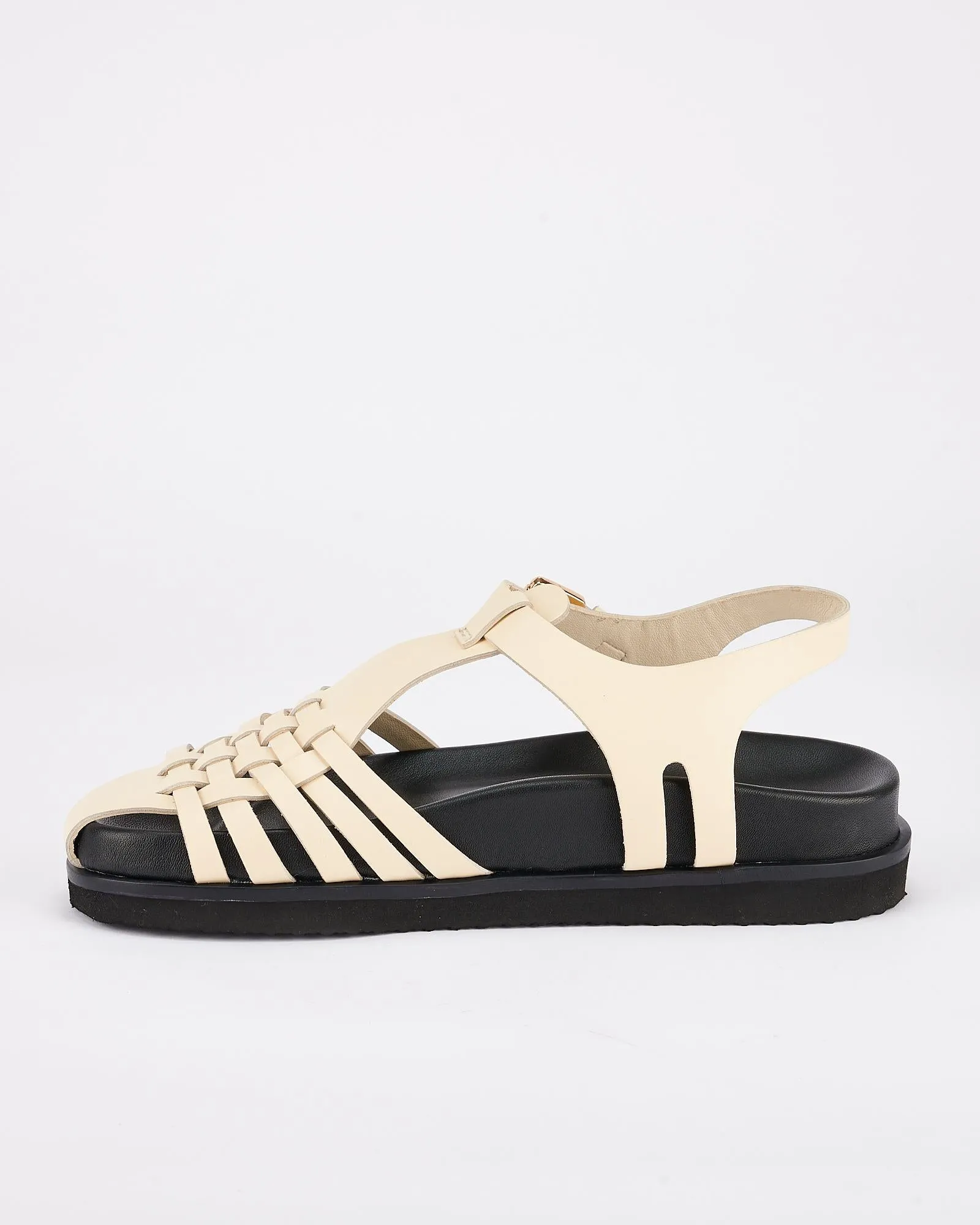 Fisherman Footbed Off white/Black