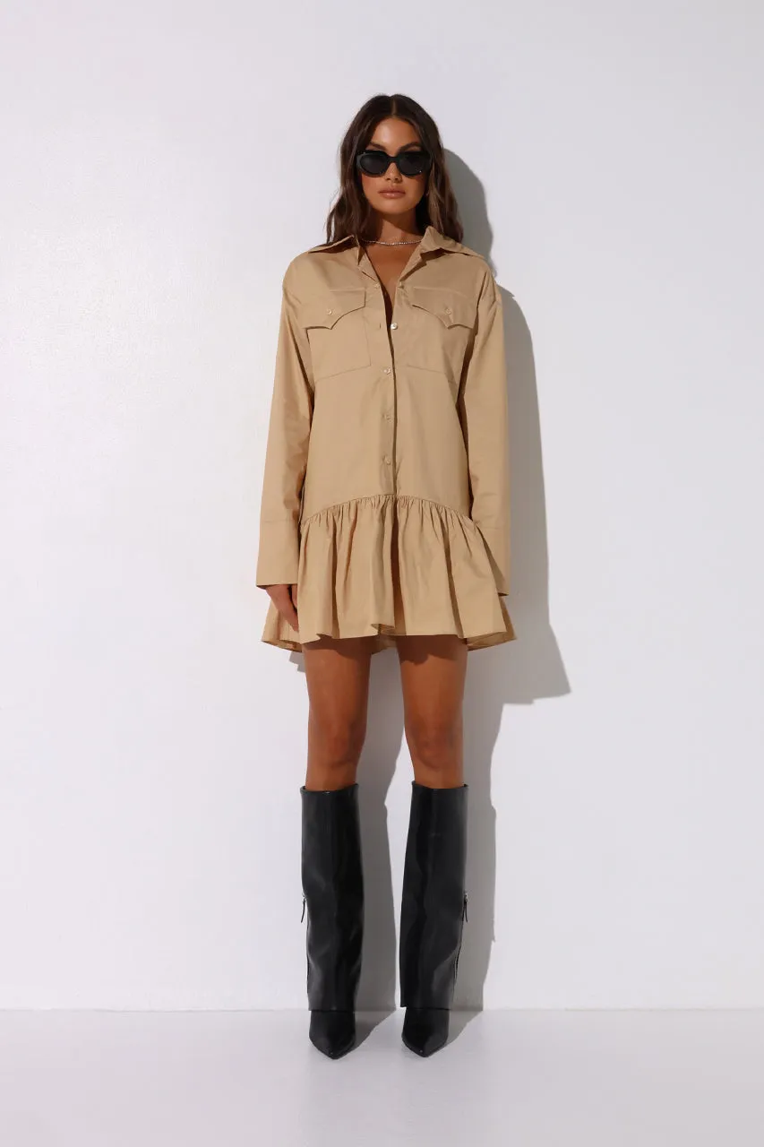 Kenna Mini Dress | Beige