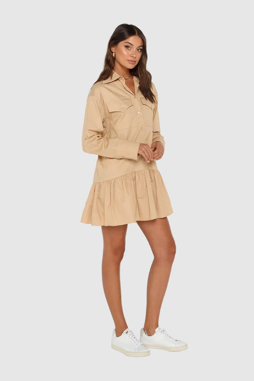 Kenna Mini Dress | Beige