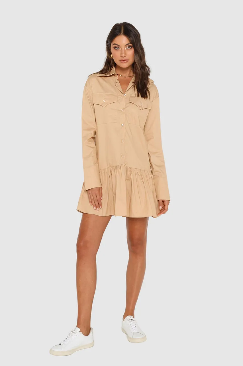 Kenna Mini Dress | Beige