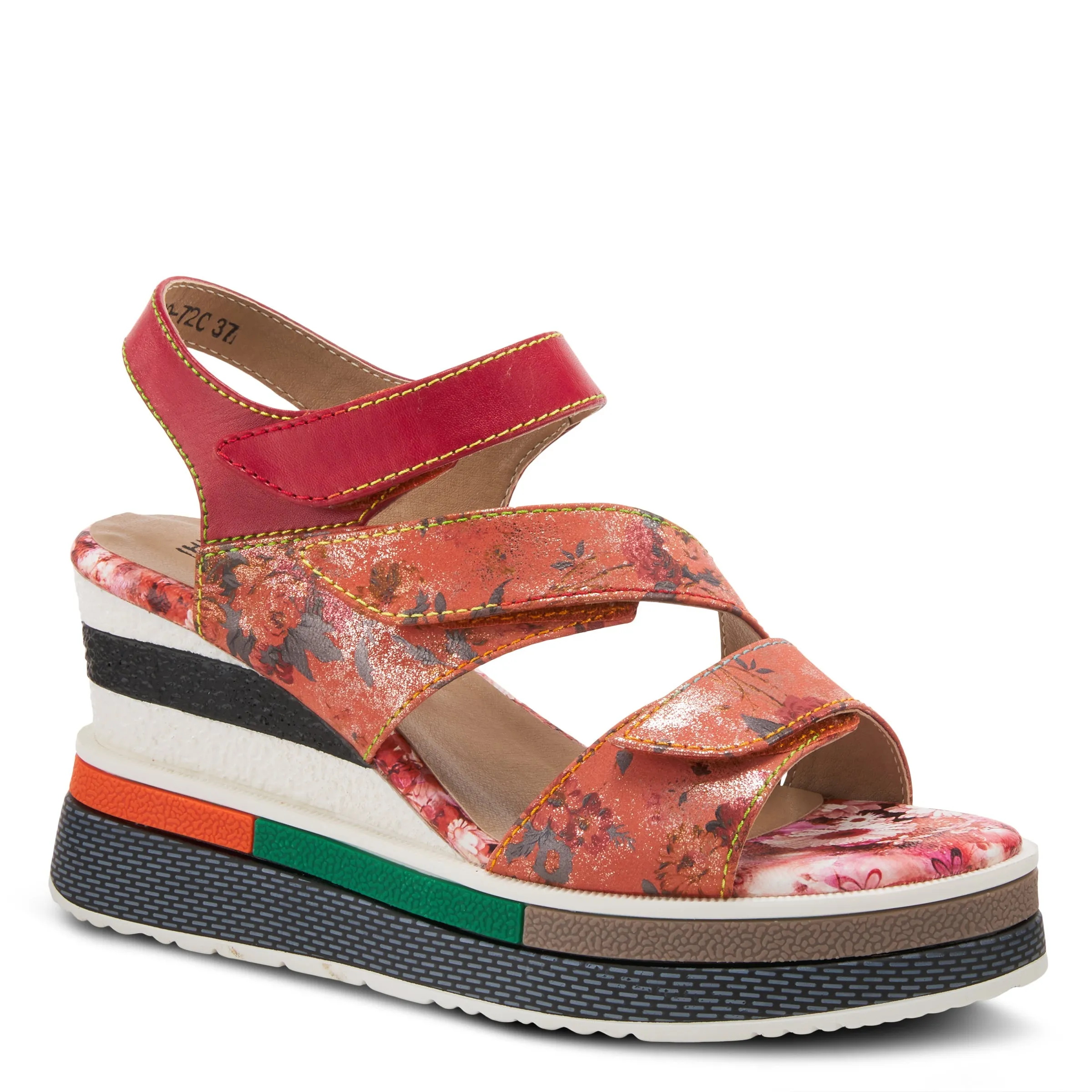 L'ARTISTE AKOKOMO-FLEUR SLINGBACK SANDALS