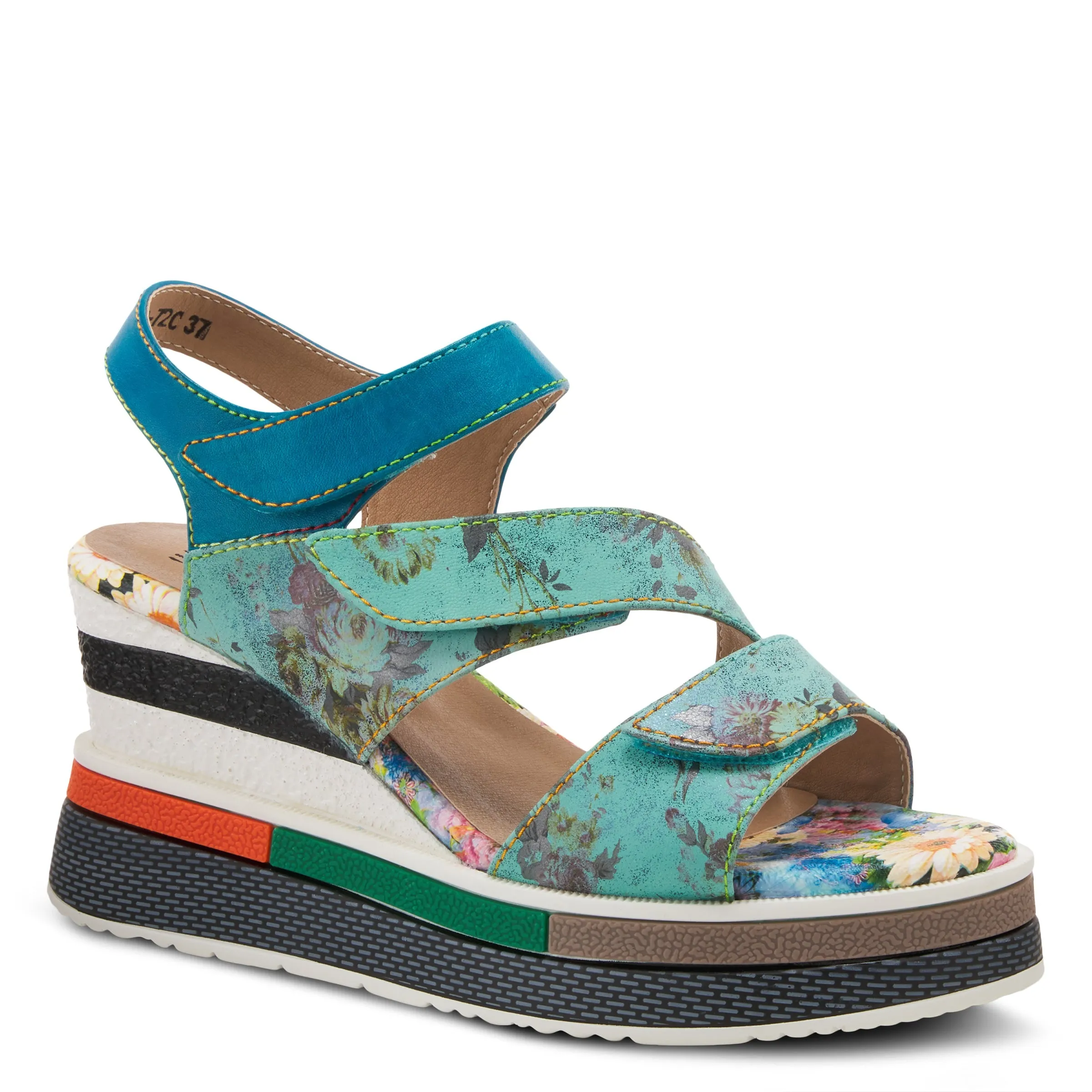 L'ARTISTE AKOKOMO-FLEUR SLINGBACK SANDALS