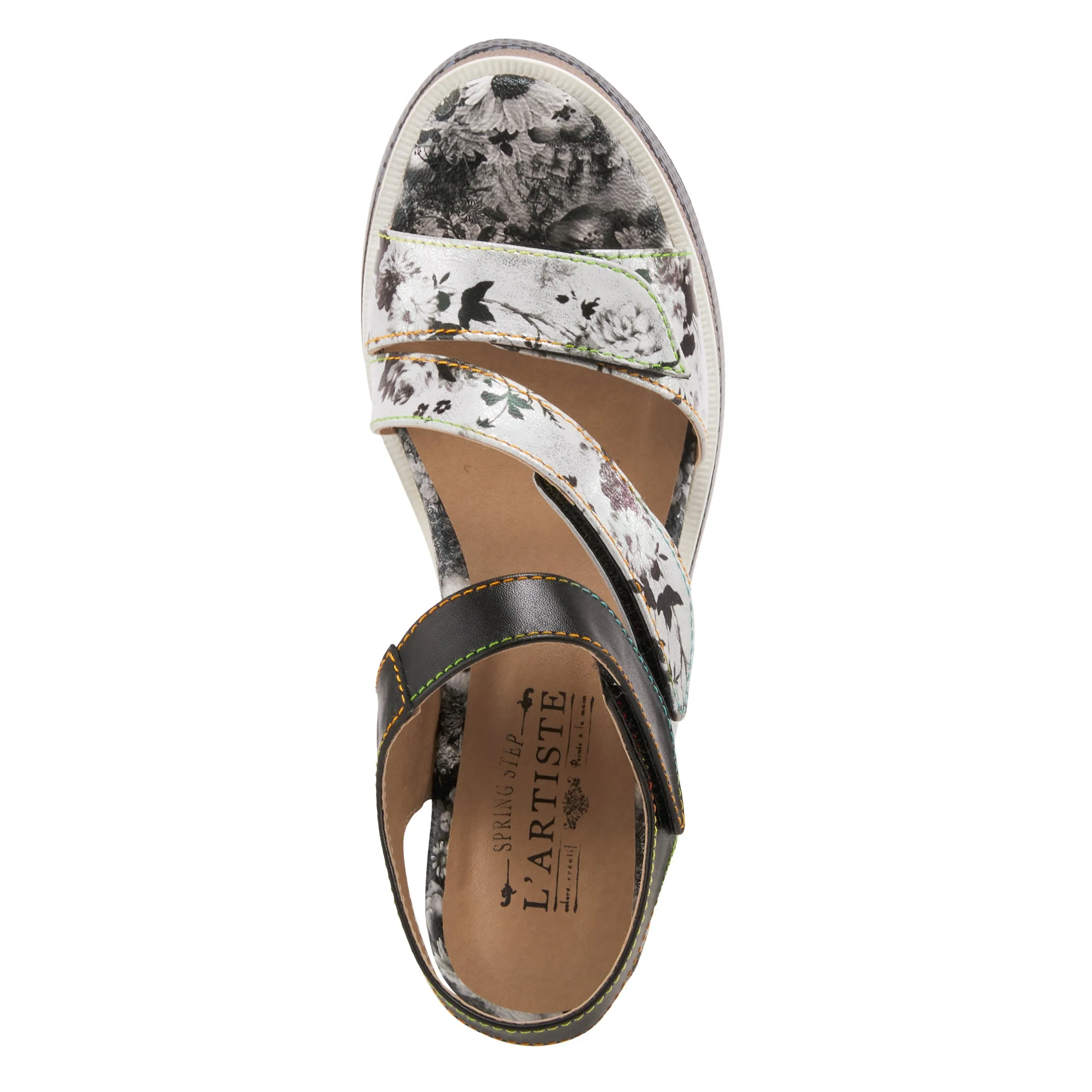 L'ARTISTE AKOKOMO-FLEUR SLINGBACK SANDALS