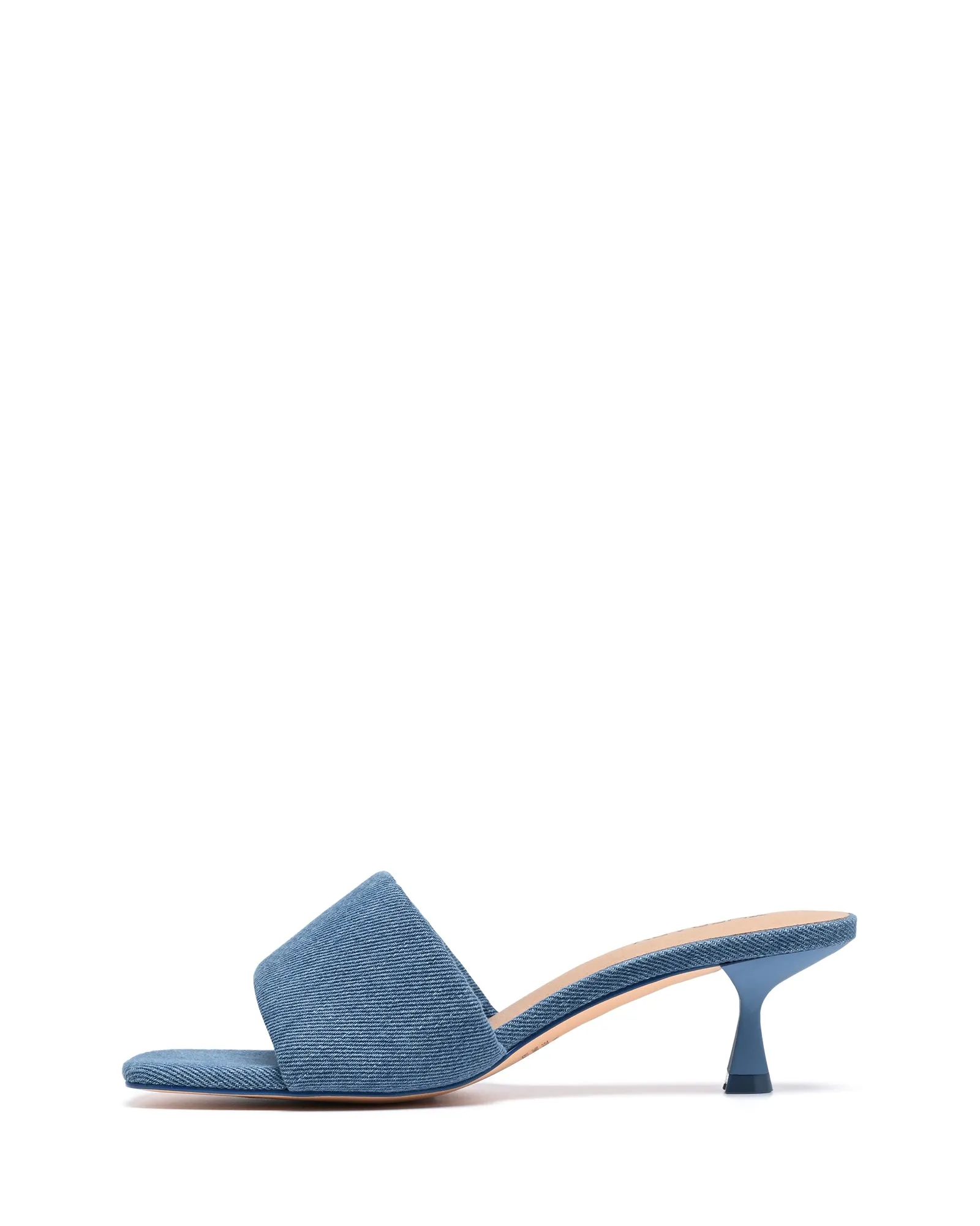 Luxe Heel Blue Denim