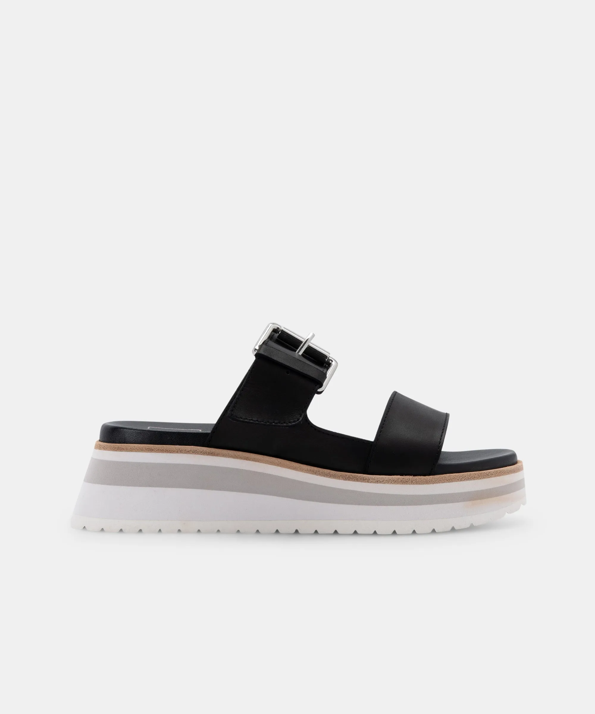 MACEN SANDALS BLACK LEATHER re:vita