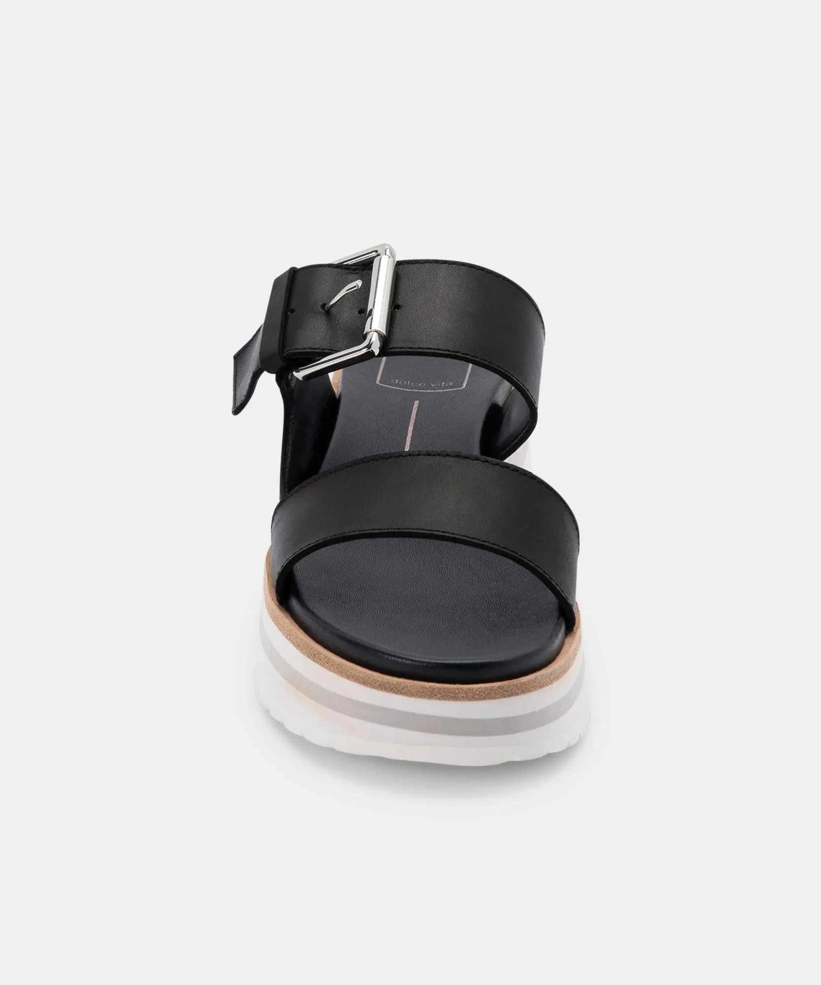 MACEN SANDALS BLACK LEATHER re:vita