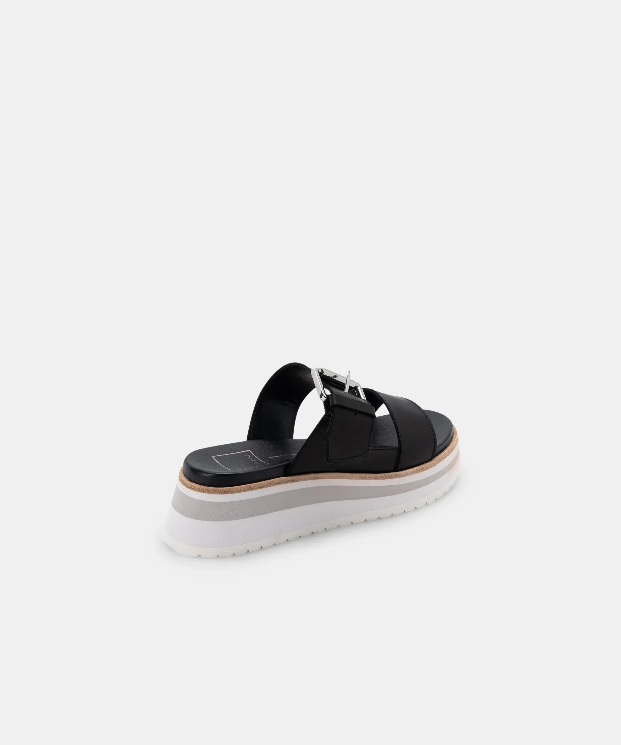 MACEN SANDALS BLACK LEATHER re:vita