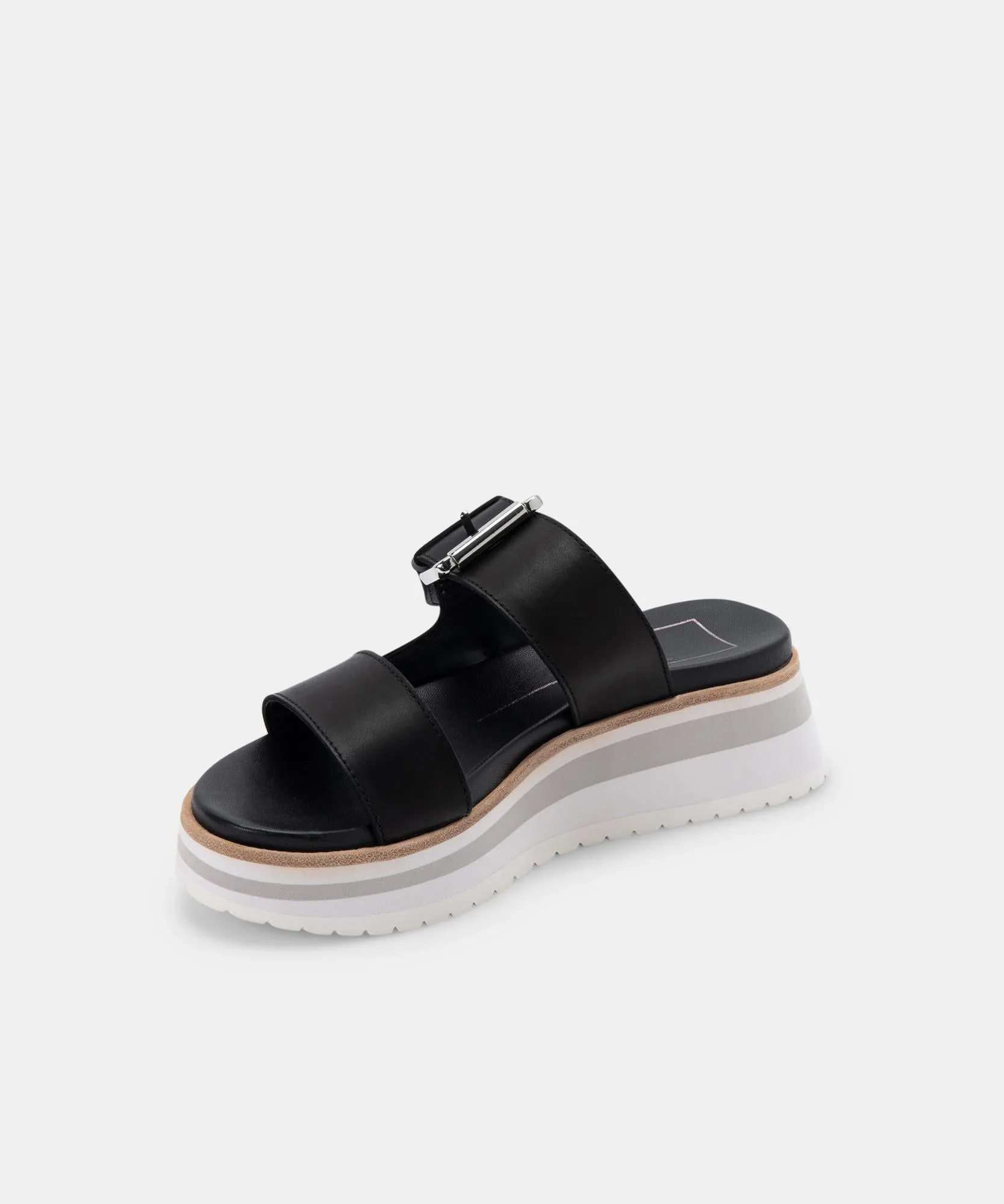 MACEN SANDALS BLACK LEATHER re:vita