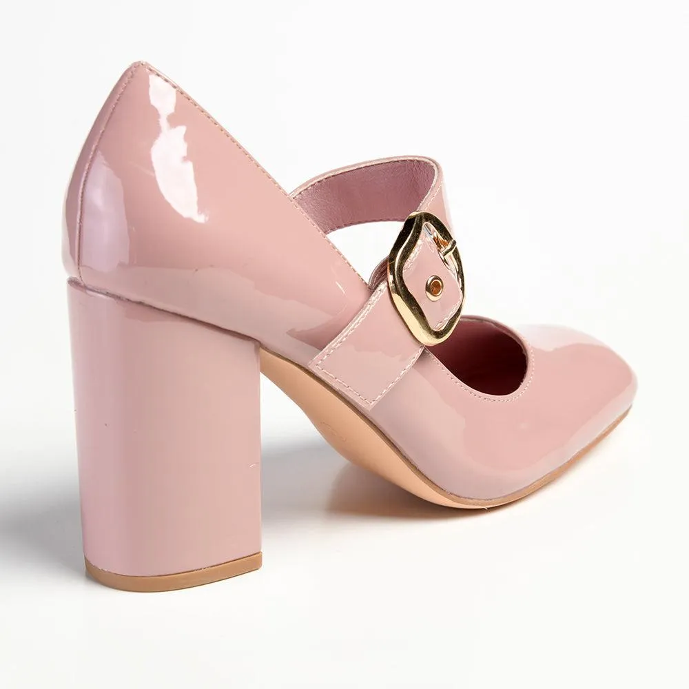 Madison Banks Block Heel - Mink