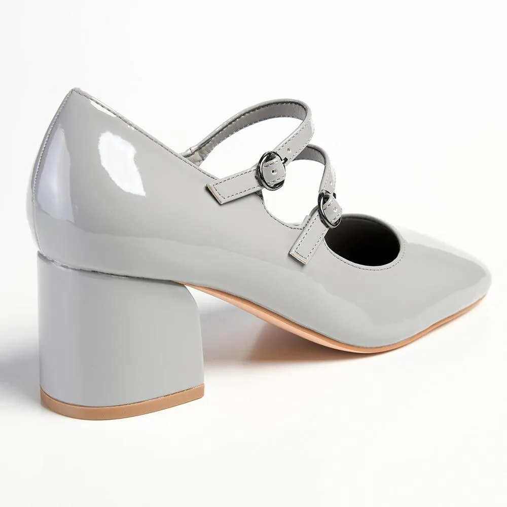 Madison Baran Block Heel - Grey