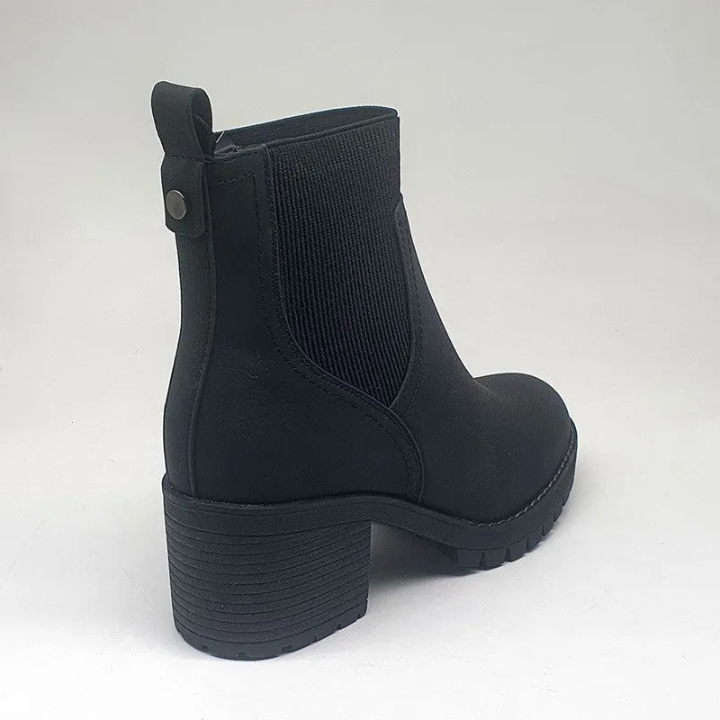 Madison Ella Chunky Ankle Boot - Black